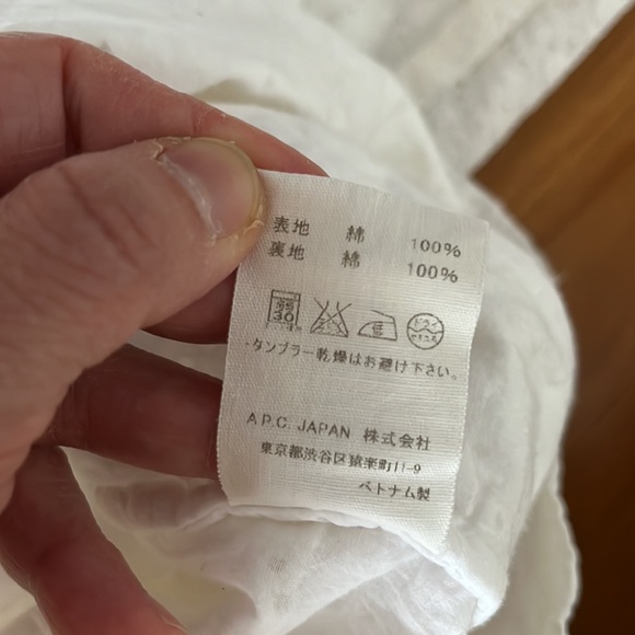 APC white cotton mini dress size S - Picture 8 of 8